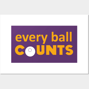 Every ball counts (white) Posters and Art